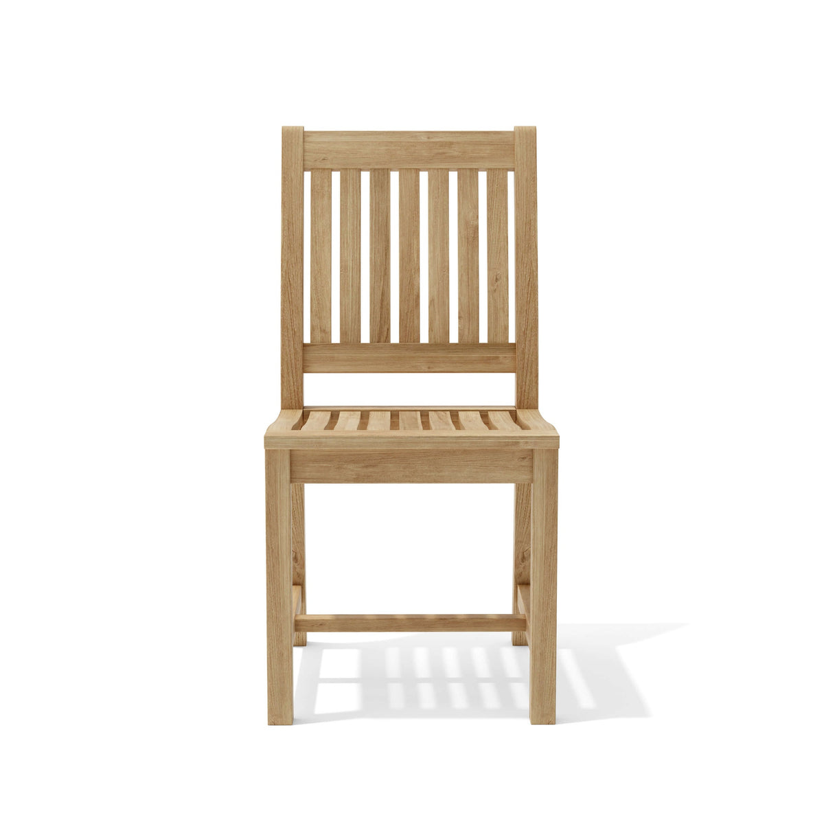 Wooden chair on a white background