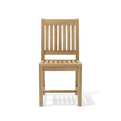 Wooden chair on a white background