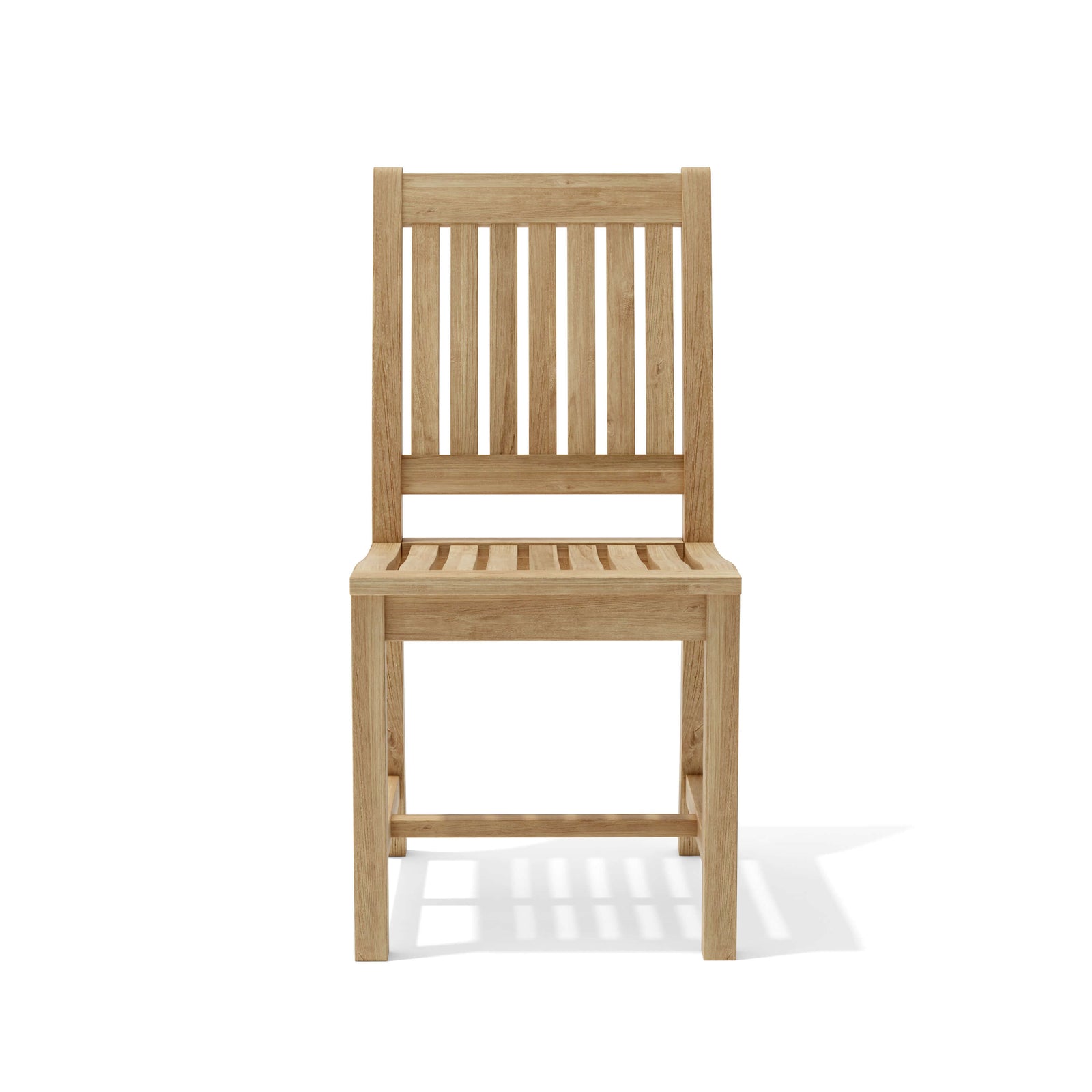Wooden chair on a white background
