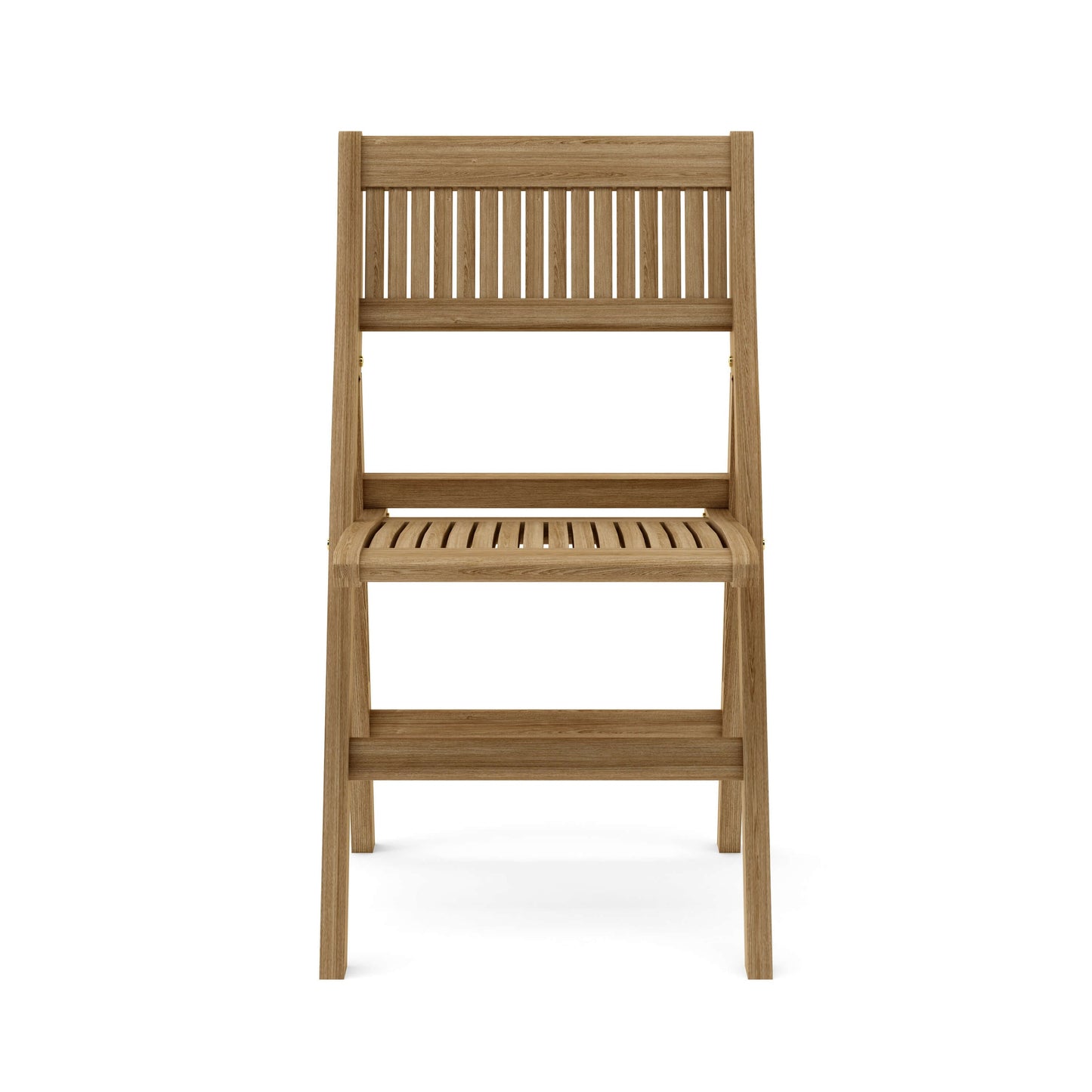 Anderson Teak Windsor Folding Teak Side Chairs - teak folding chairs angle view 2