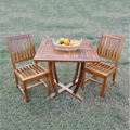 Rialto 3 - Piece Outdoor Teak Dining Set with Square Table and Chairs