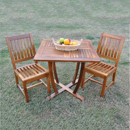 Rialto 3 - Piece Outdoor Teak Dining Set with Square Table and Chairs