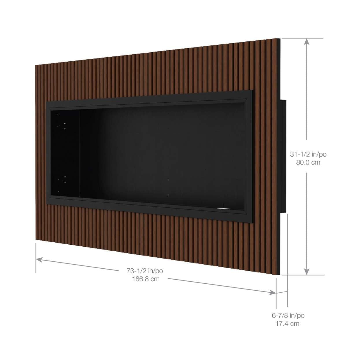 60" Storm Panel Surround - Walnut