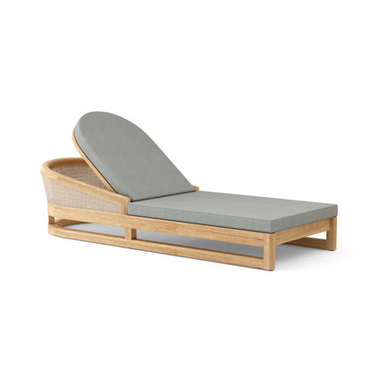Catania Teak Chaise Lounge with Sunbrella Cushions | BetterPatio // BetterPatio.com