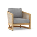 Catania Deep Seating Armchair – Teak & Wicker Outdoor Chair