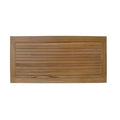 39"x20" Solid Teak Wood Rectangular Teak Shower Mat