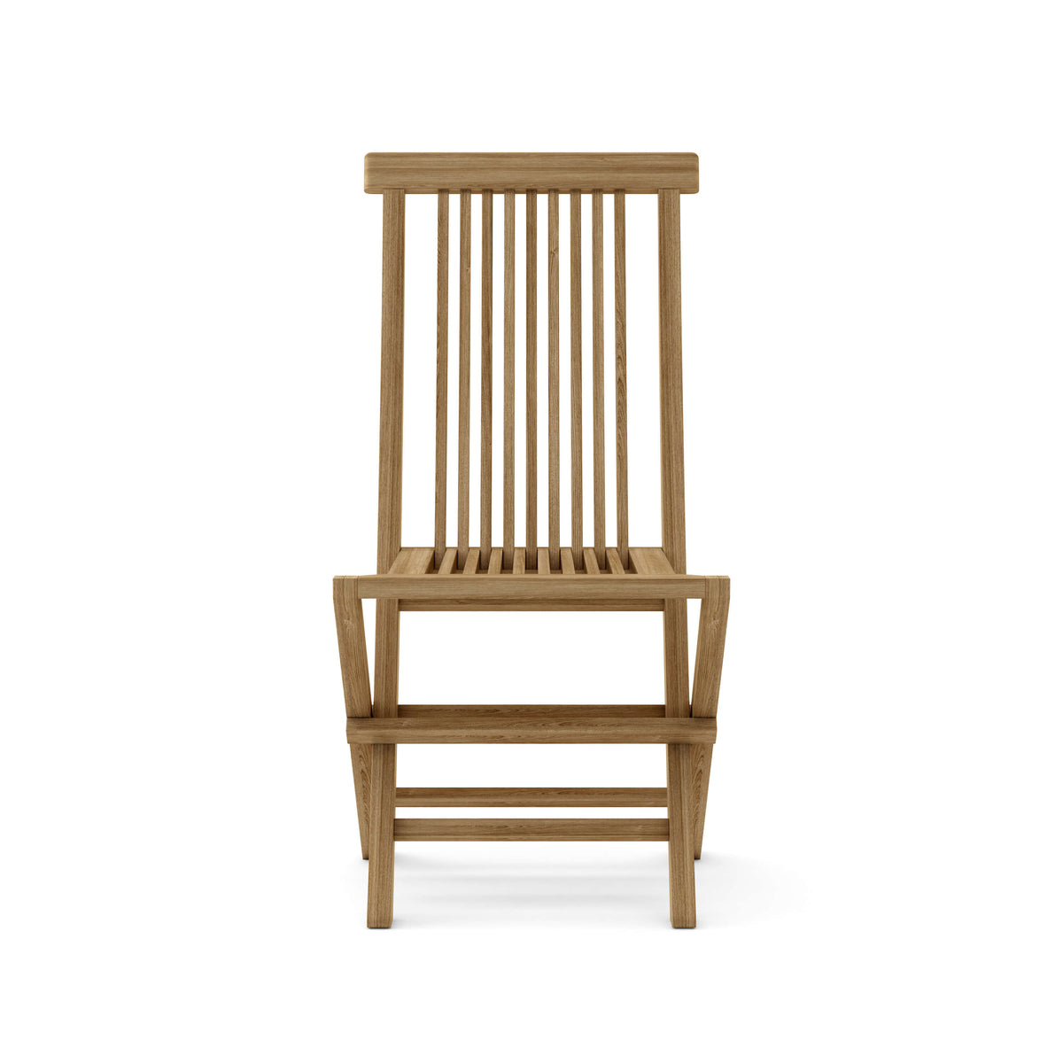 Wooden chair on a white background