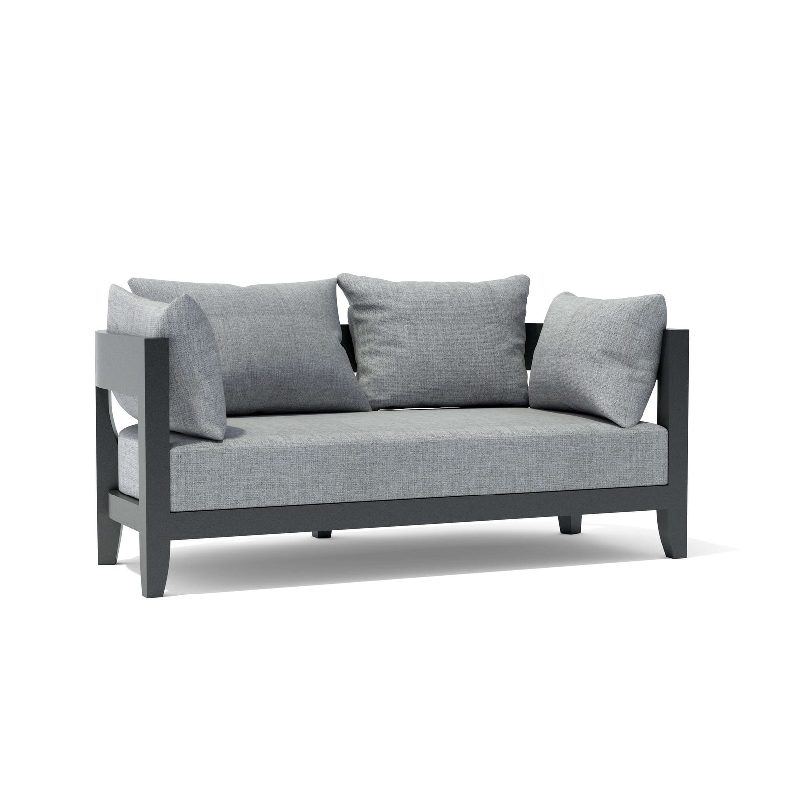 Coronado Aluminum Deep Seating Loveseat – Outdoor Sofa