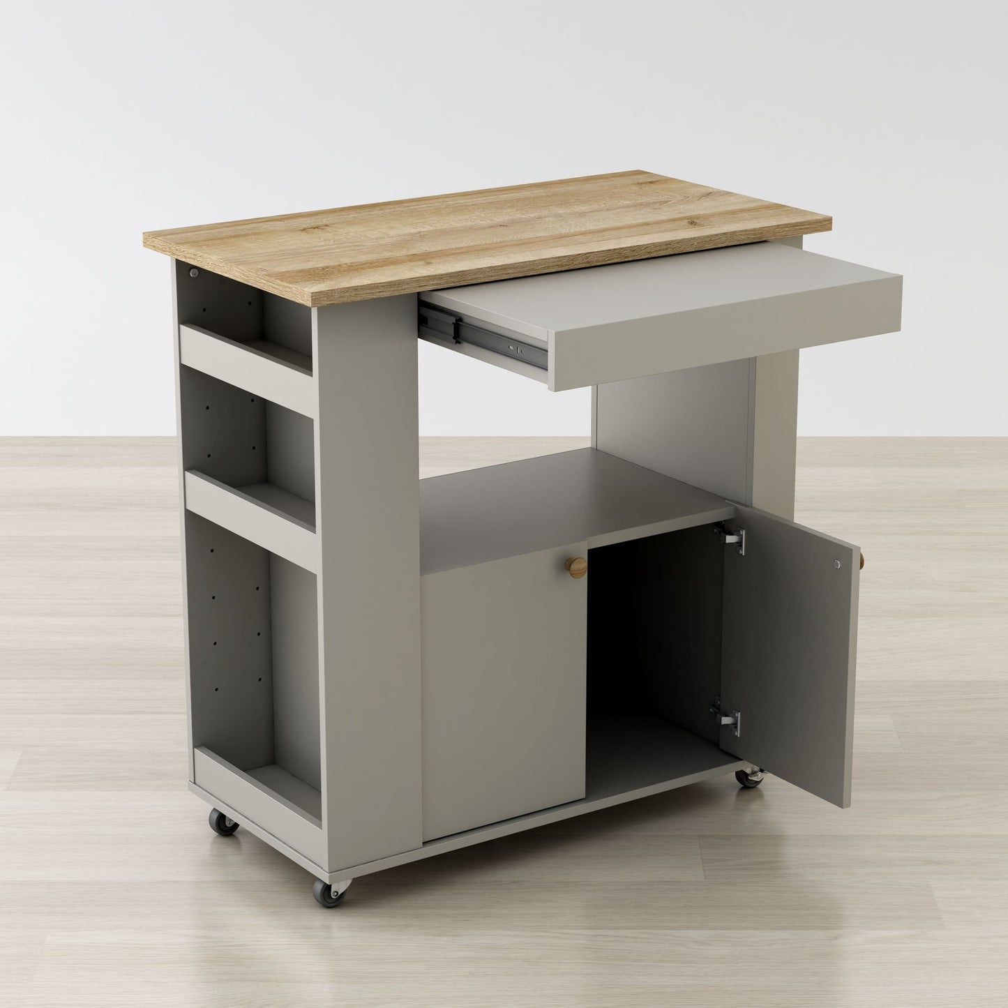 Astor 35" Kitchen Cart with Wheels & Storage | BetterPatio // BetterPatio.com