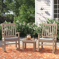 Palm Beach Rocking Chairs 3 - Piece Teak Outdoor Porch Set