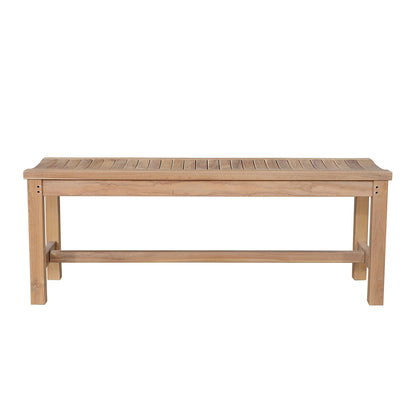 Wooden bench on a white background