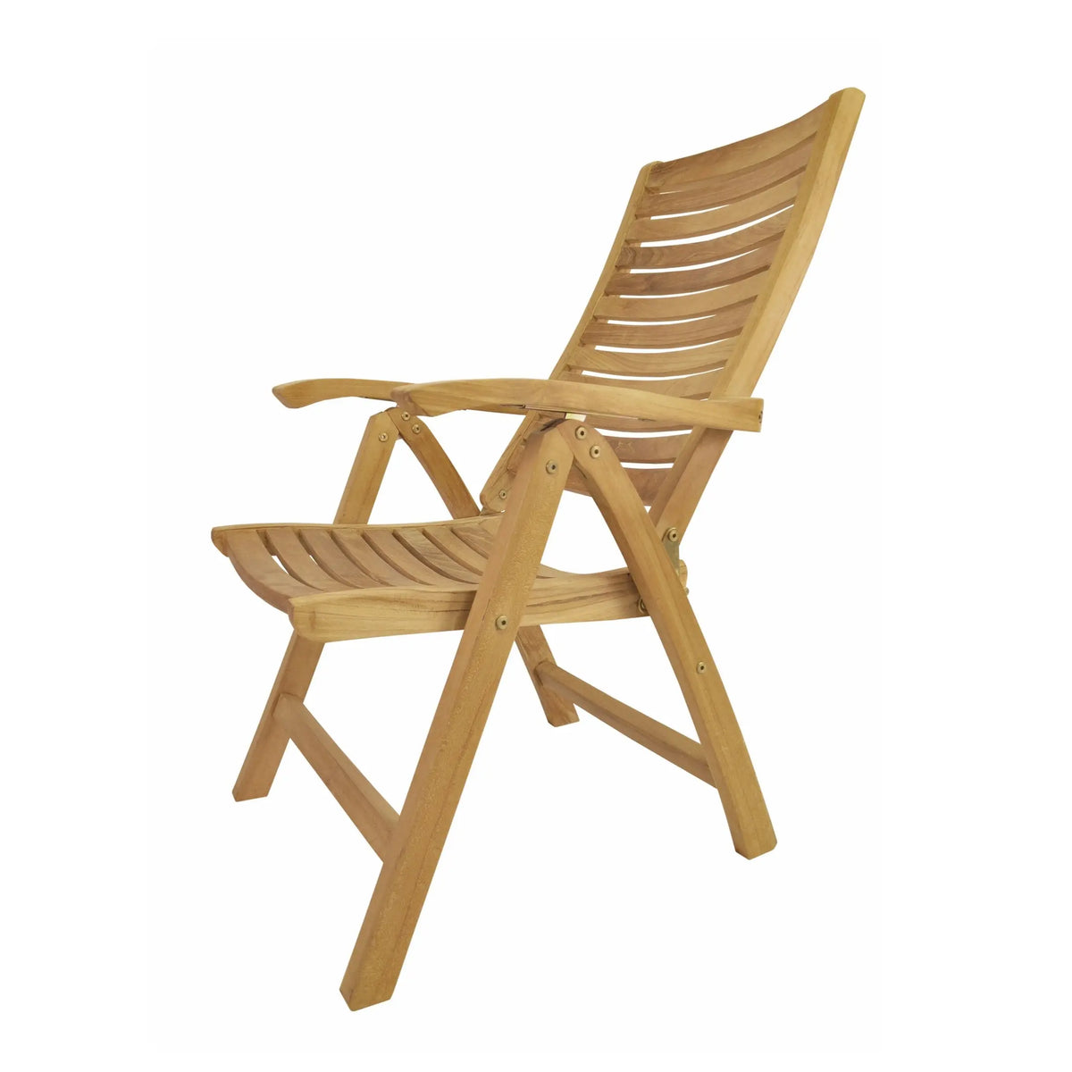 Anderson Teak Carina 5-Position Reclining Teak Armchair - highback teak chair view 6