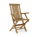 Bristol Folding Teak Armchair – Outdoor Folding Dining Chair (Set of 2)