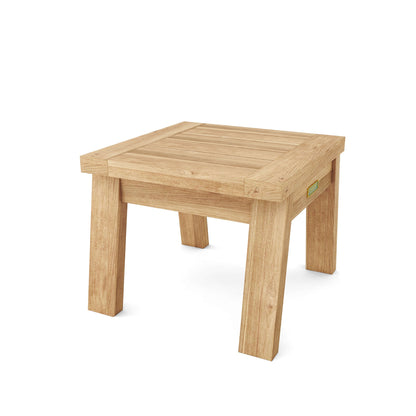 Wooden table on a white background