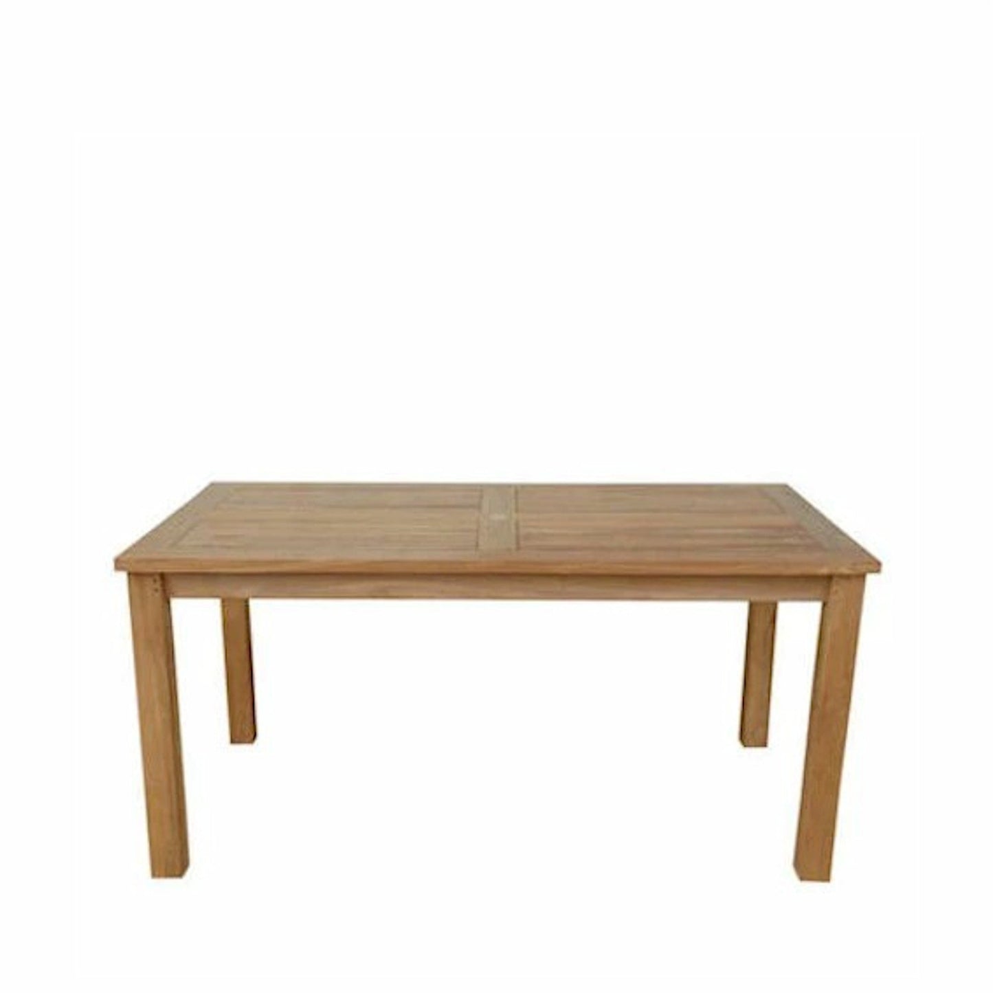Wooden table on a white background