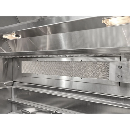 Coyote SL-Series 42 Inch Built-In Grill C3SL42 - overhead view of burner arrangement and grates