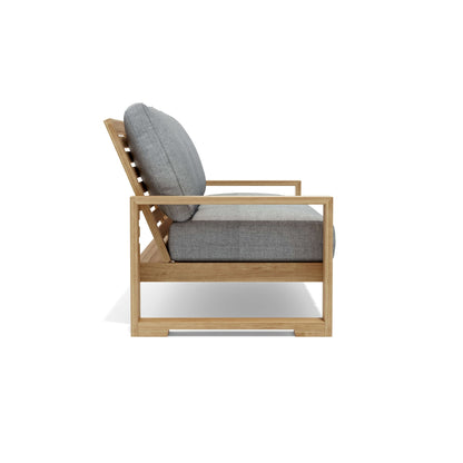 Anderson Teak Capistrano Deep Seating Sofa - angled view of premium teak outdoor sofa