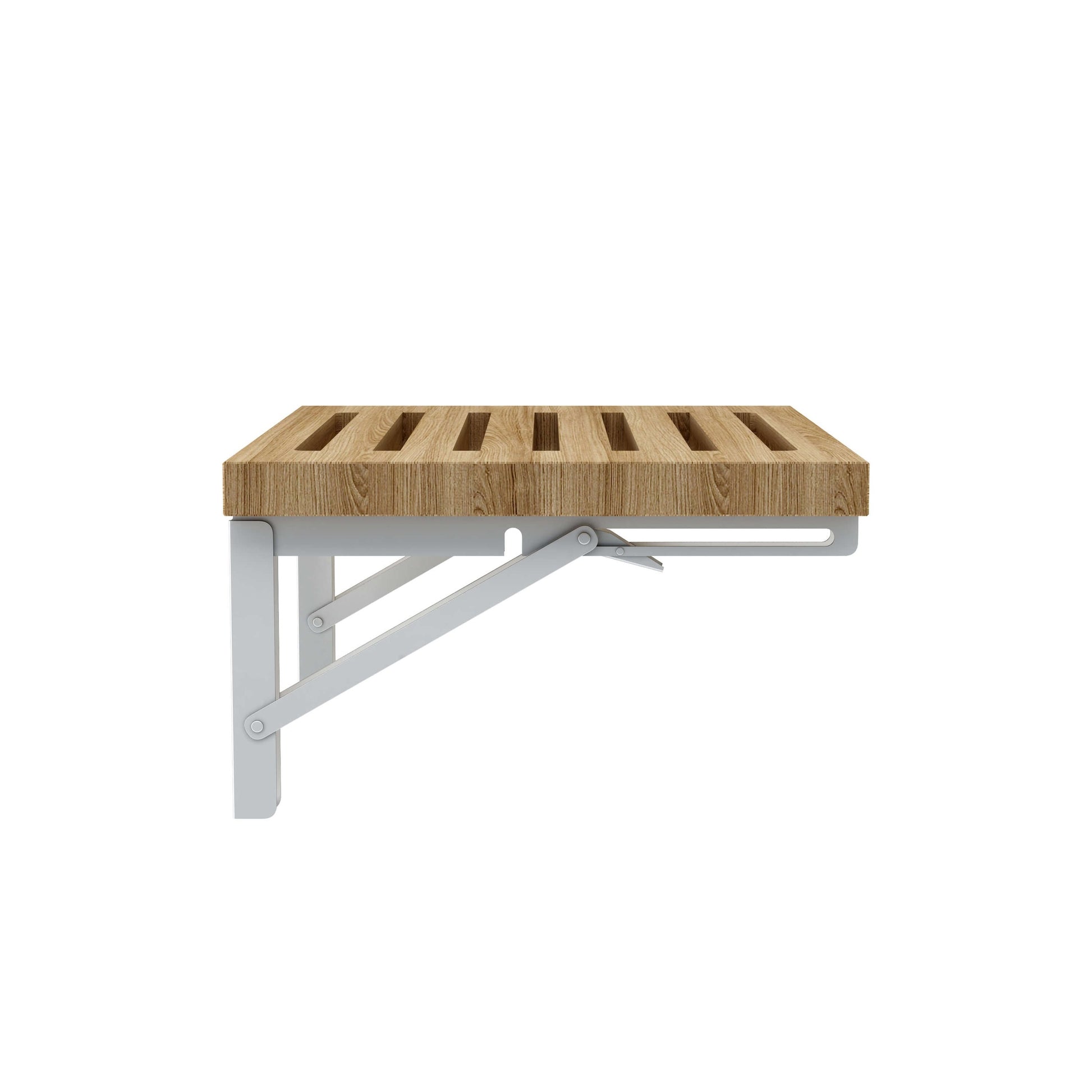 Anderson Teak Wall Mount Folding Shower Chair Polished - teak seat polished brackets