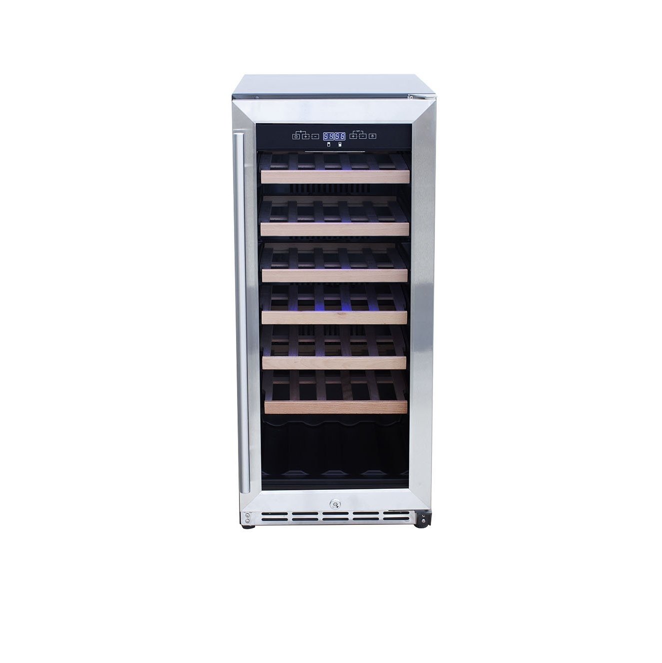 Summerset 15 Inch 3.2C Outdoor Rated Single Zone Wine Cooler SSRFR-15W - BetterPatio.com