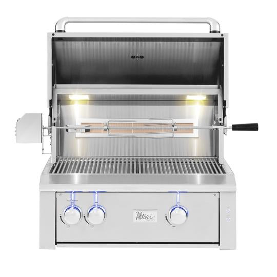 Summerset Alturi 30 inch Built-in Liquid Propane Grill with Stainless Steel 304 Stainless Steel Main Burners & Rotisserie Back Burner ALT30-LP - BetterPatio.com