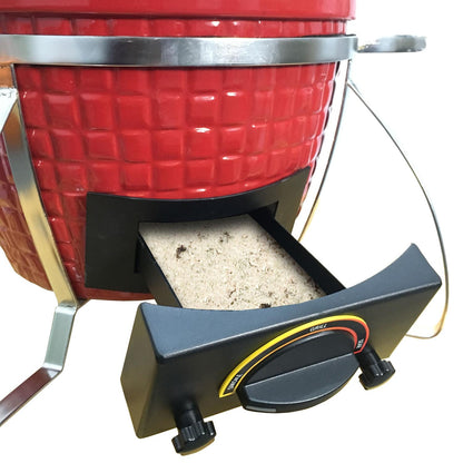 Icon Grills 100 Series 214 Sq. Inch Table Top Kamado Grill Red - CG101RED - BetterPatio.com