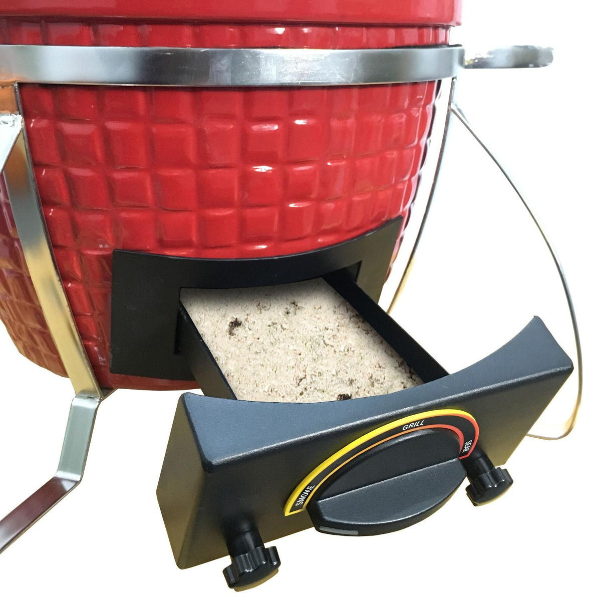 Icon Grills 100 Series 214 Sq. Inch Table Top Kamado Grill Red - CG101RED - BetterPatio.com