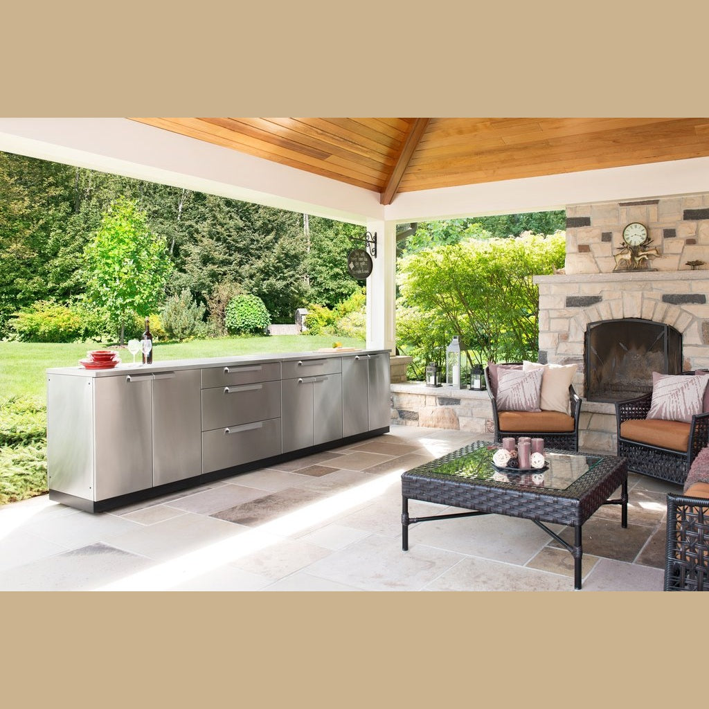 NewAge Outdoor Kitchen Stainless Steel 4 Piece Set 66821 - BetterPatio.com