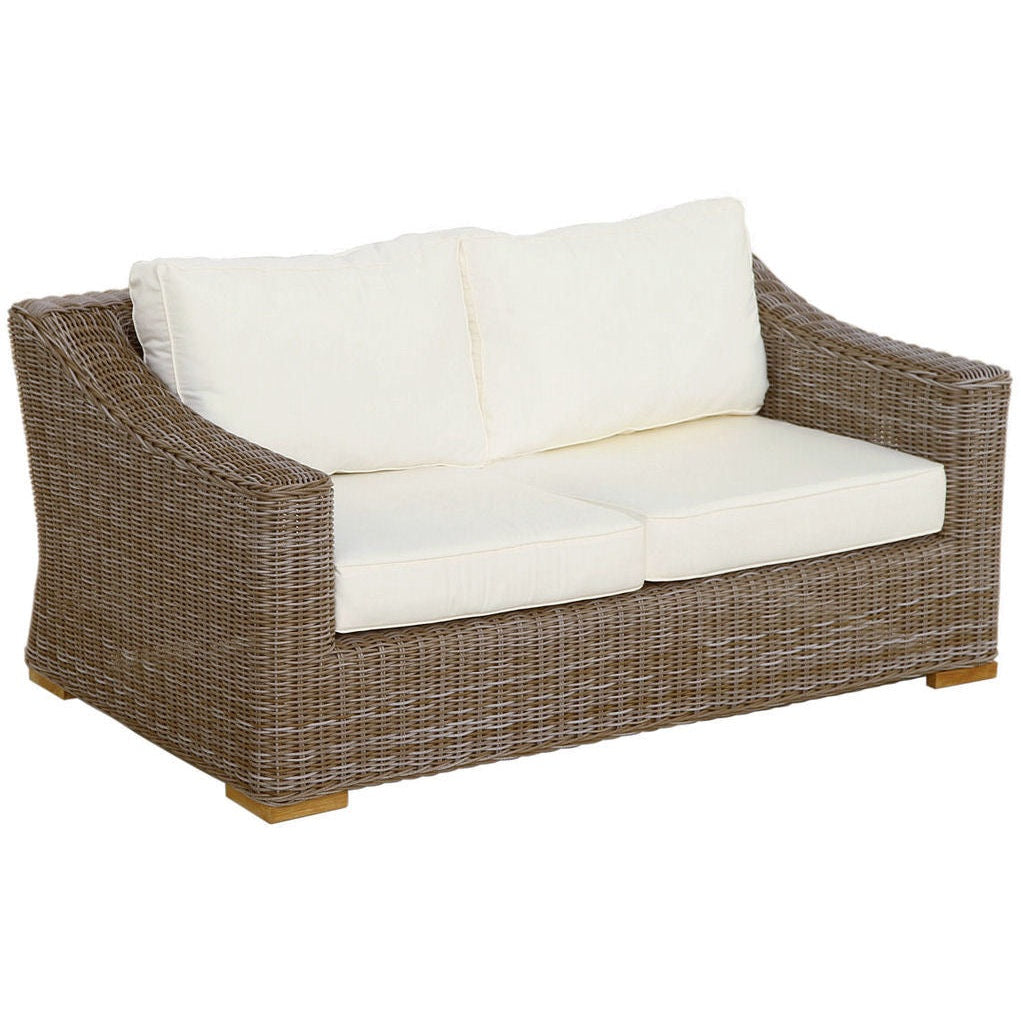 Douglas Nance Monaco Deep Seating Loveseat with White Cushion DN4502 - BetterPatio.com