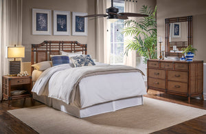 Palm Cove 4-Piece Queen Bedroom Set with Triple Dresser | Hospitality Rattan Home