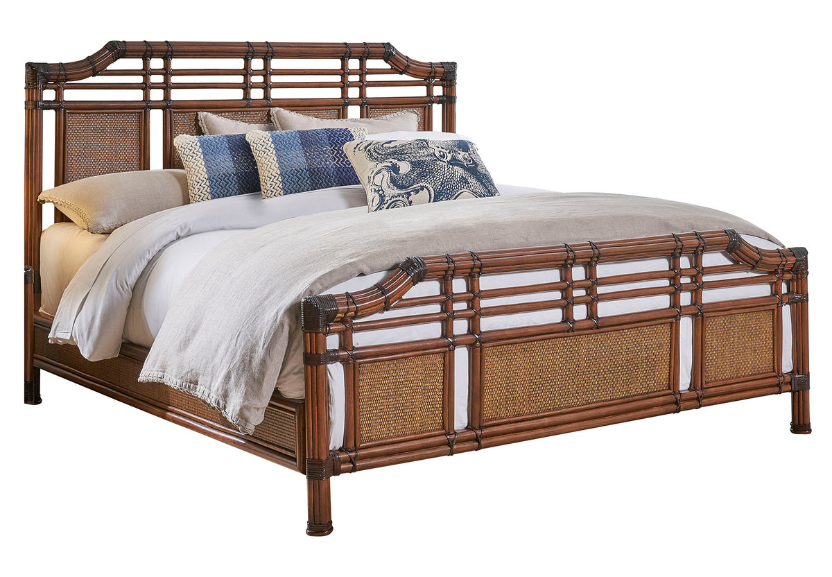 Palm Cove King Complete Bed | Hospitality Rattan Home