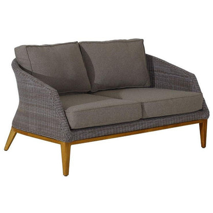 Douglas Nance Capri Deep Seating Loveseat with White Cushion DN4402 - BetterPatio.com