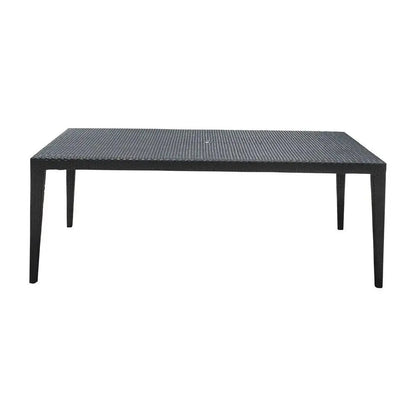 Panama Jack Onyx Rectangular Table w/glass PJO-1901-BLK-RT-GLASS - BetterPatio.com