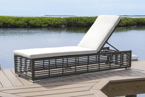 Panama Jack Graphite Chaise Lounge W/Wheels and cushion PJO-1601-GRY-CL-CUSH - BetterPatio.com