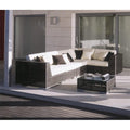 Hospitality Rattan Soho 6 piece Sectional Sofa 6 PC SET-903-S2