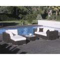Hospitality Rattan Soho 5 piece Sectional Sofa 5 PC SET-903-S3