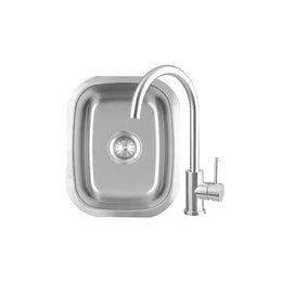 Summerset Professional Grills 19x15 inch Stainless Steel Undermount Sink and 360 degree Hot and Cold Faucet SSNK-19U