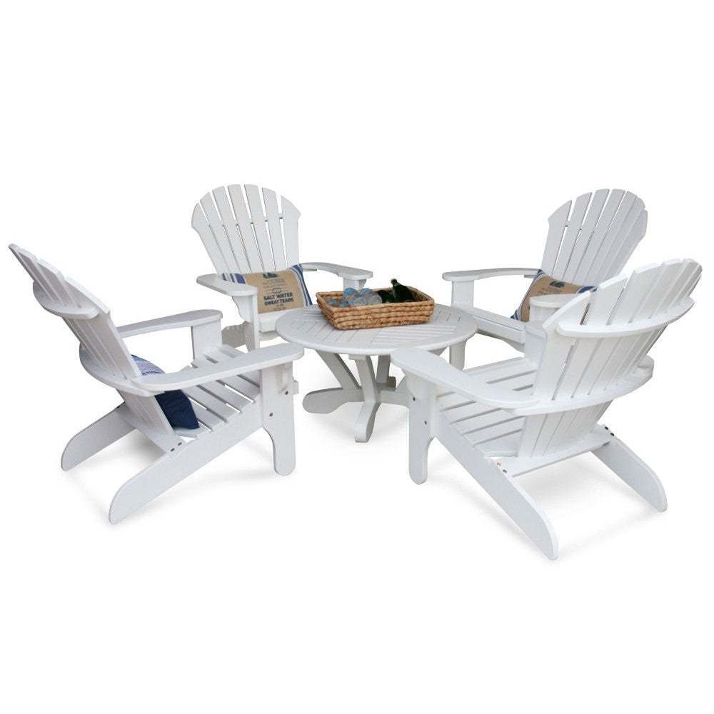 Douglas Nance Cayman White 36” Round Conversation Table DN2270W - BetterPatio.com