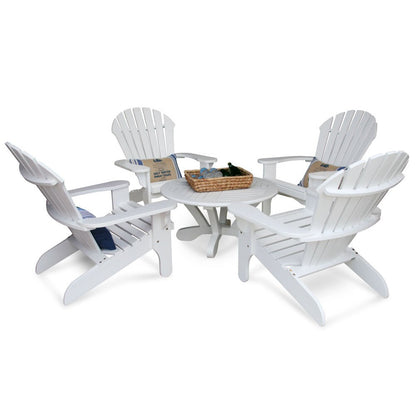 Douglas Nance Cayman White 36” Round Conversation Table DN2270W - BetterPatio.com