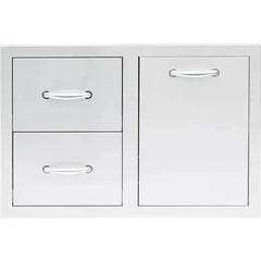 Summerset Professional Grills 33 inch 2 Drawer and Vented LP Tank Pullout Drawer Combo SSDC2-33LP