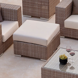Paloma Ottoman with Sunbrella Cushion