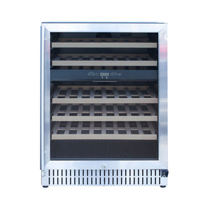Summerset 24 Inch Outdoor Rated Dual Zone Wine Cooler SSRFR-24WD - BetterPatio.com