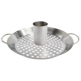 Bull Stainless Convertible Wok / Vertical Poultry Rack 24106