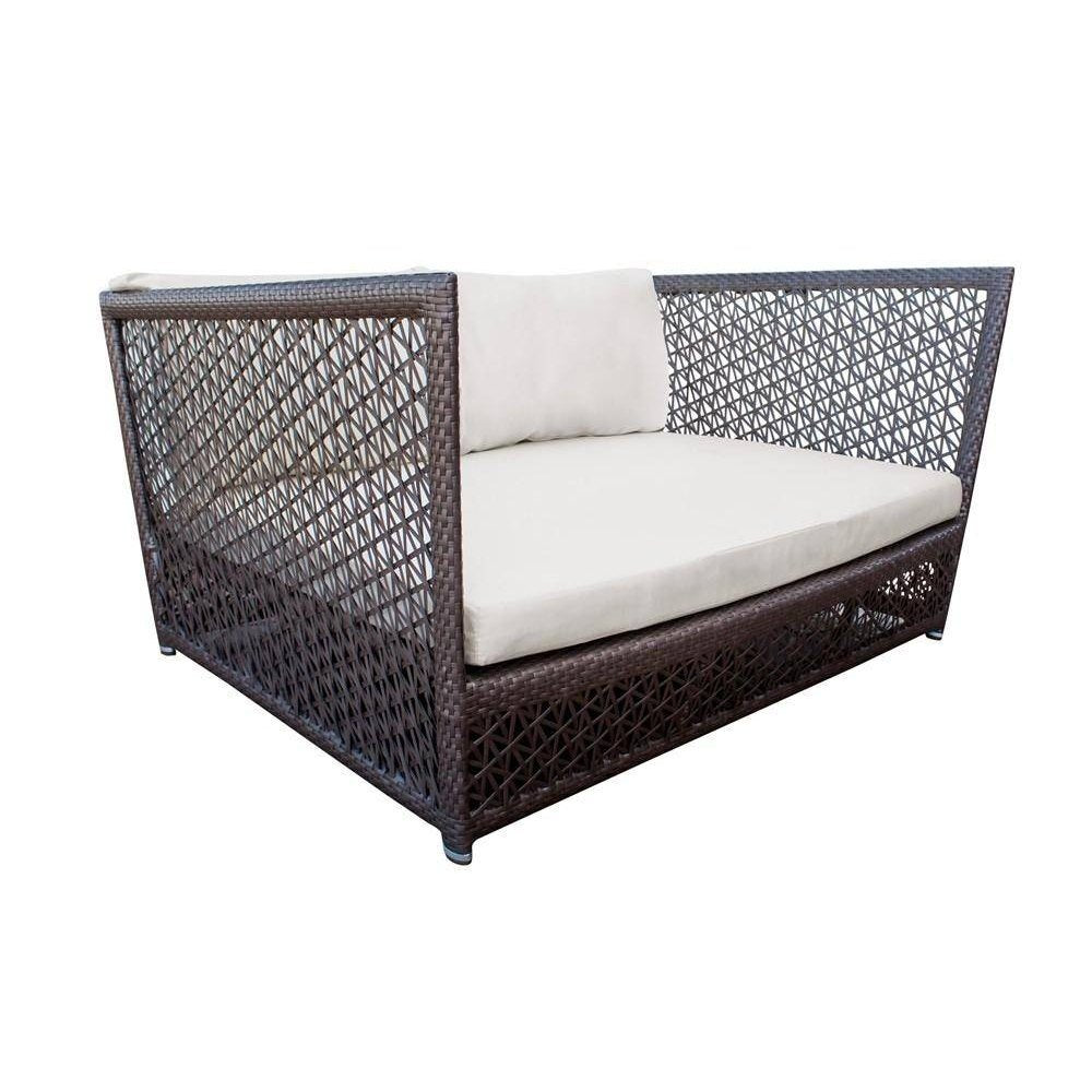 Panama Jack Maldives Loveseat w/cushion PJO-1801-GRY-LS - BetterPatio.com