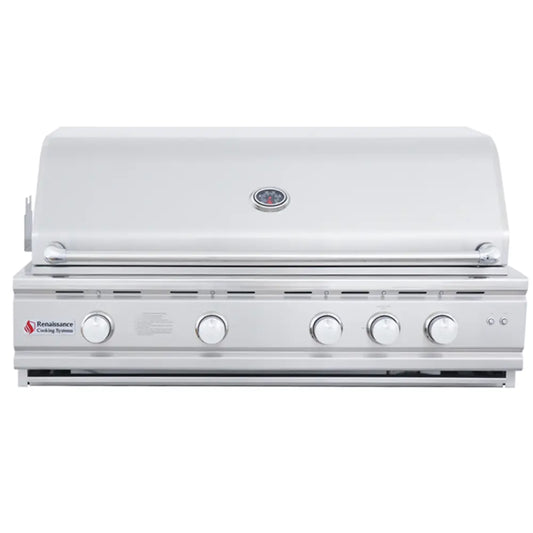 42" Cutlass Pro Grill, Blue LED W/Rear Burner, Natural Gas - BetterPatio.com
