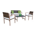 Andros 4 Pc Patio Settee 3213-BRW-4PC-SET