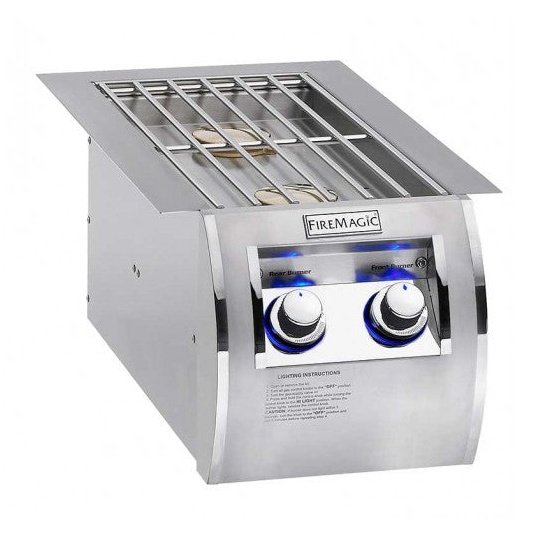 Fire Magic Echelon Diamond Series Double Side Burner Built-In (32814) - BetterPatio.com