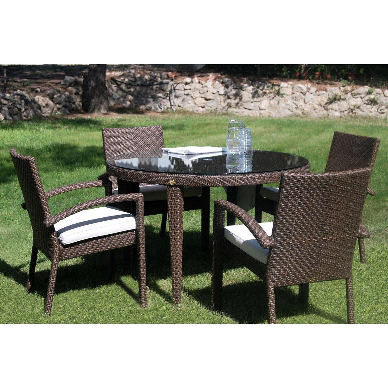 Soho 5 PC Arm Chair Dining Set 5 PC SET-903-D2 - BetterPatio.com
