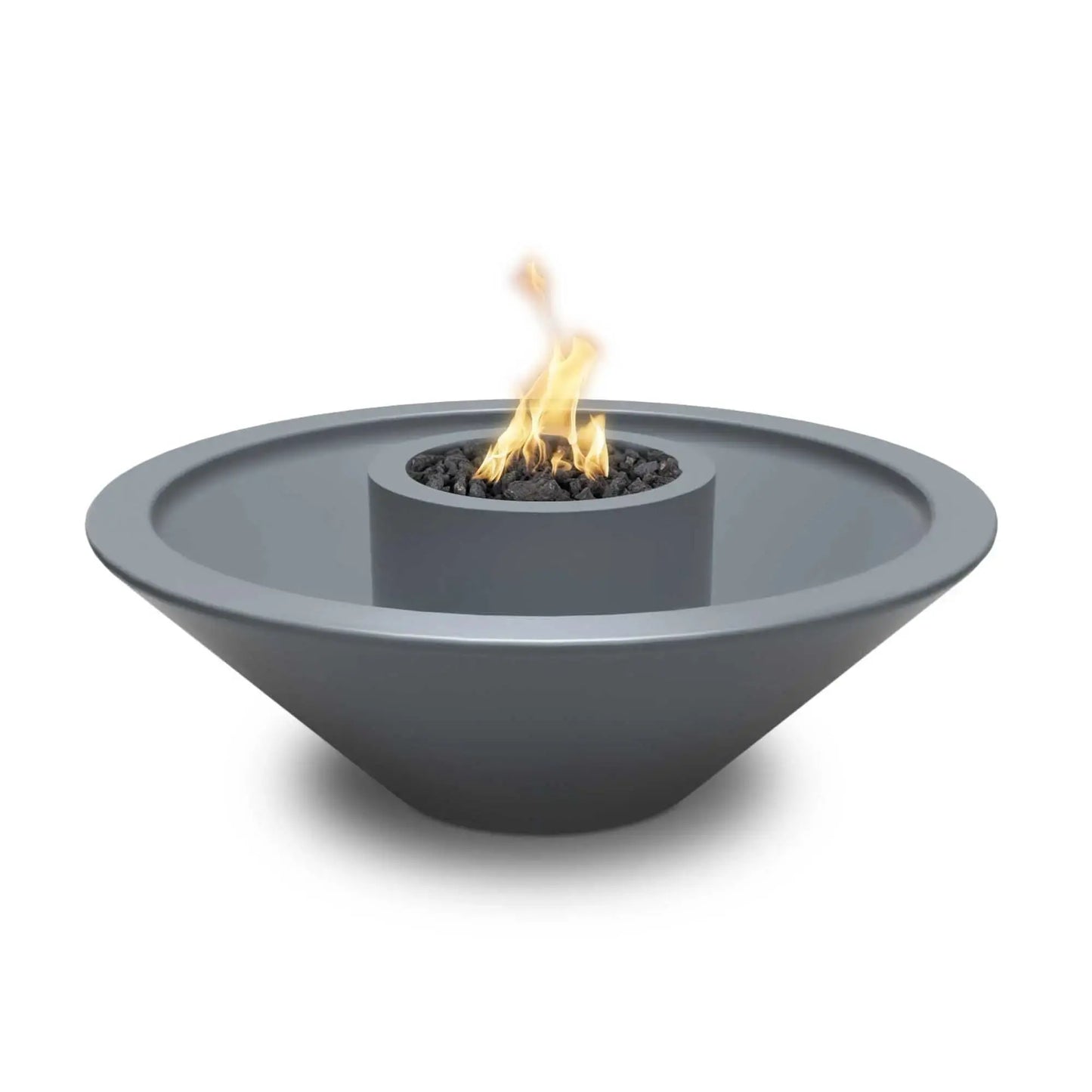 The Outdoor Plus 48" Cazo GFRC Fire & Water Bowl - 360° SPILL
