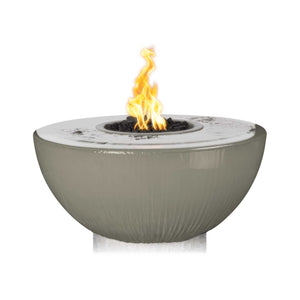 The Outdoor Plus 38" Sedona GFRC Fire & Water Bowl - 360° Spill