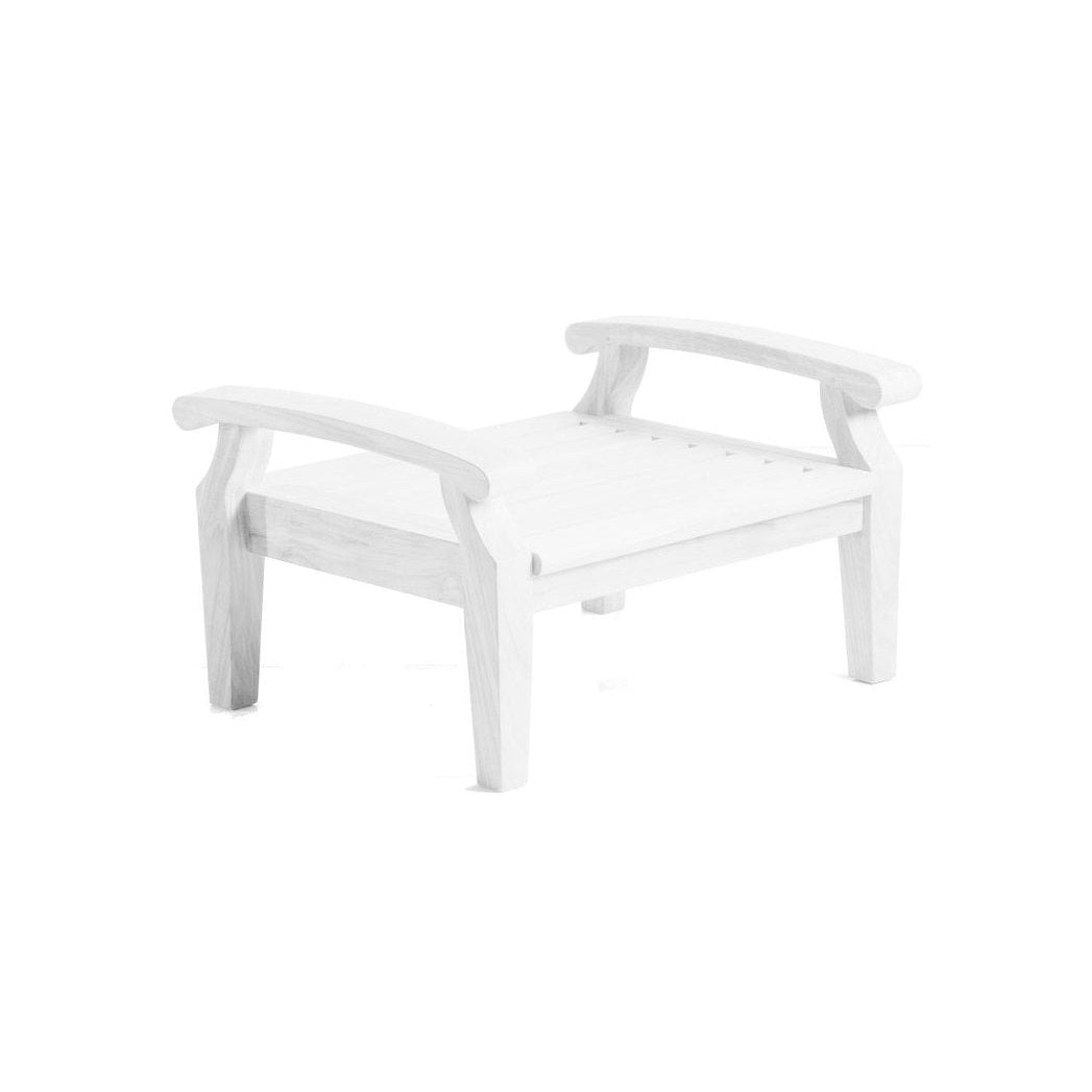 Douglas Nance Cayman White Deep Seating Ottoman DN2204W - BetterPatio.com